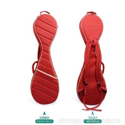 深圳工廠定做高端樂器箱包 高端PU亮面漆皮琵琶包 雙肩琵琶樂器包